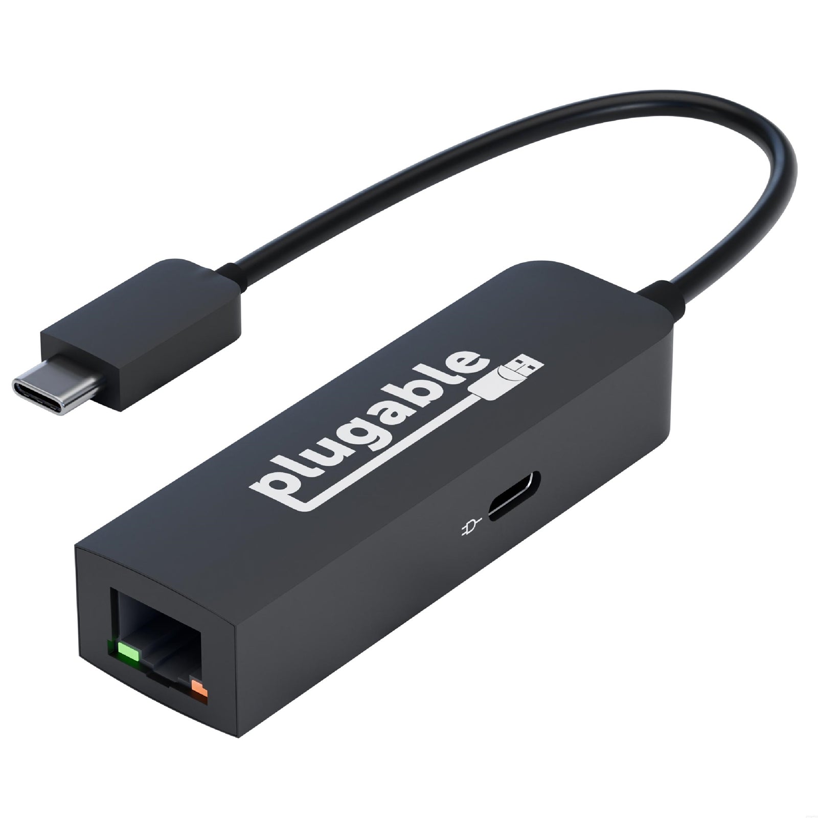 Plugable USB-C to 2.5GbE Ethernet Adapter with 100W PD Charging Plugable USB-C to 2.5GbE Ethernet Adapter with 100W PD Charging